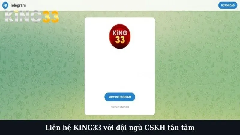 Liên hệ KING33 với đội ngũ CSKH tận tâm