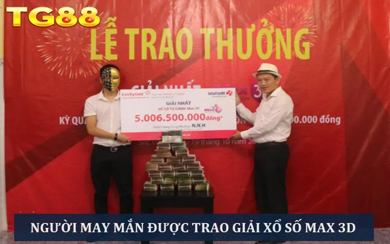 Người chơi may mắn sẽ được tổ chức lễ trao giải long trọng